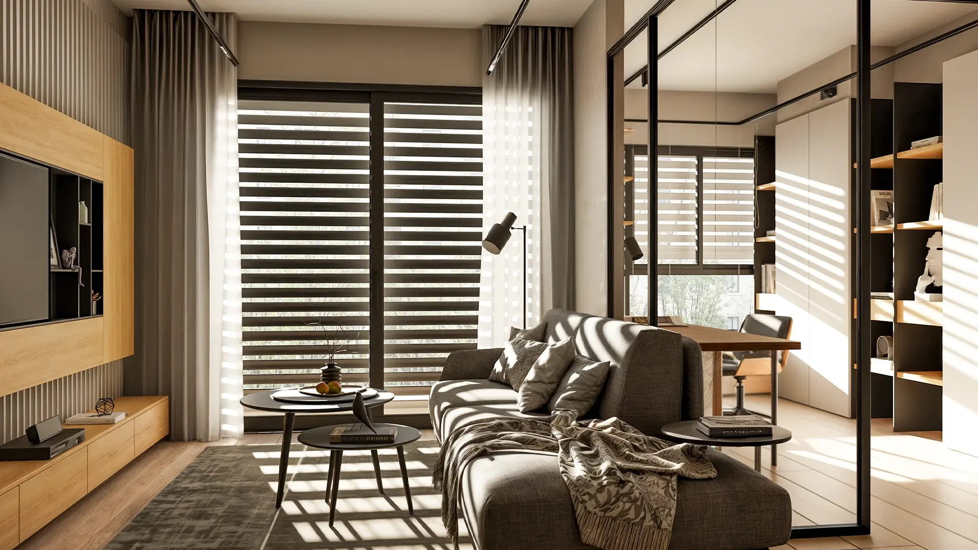 Sistemi oscuranti moderni installati su finestre residenziali- Dimensione Infissi