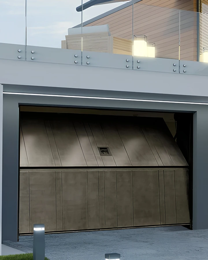 Dimensione Infissi - Dettaglio finitura porte per garage Silvelox design contemporaneo